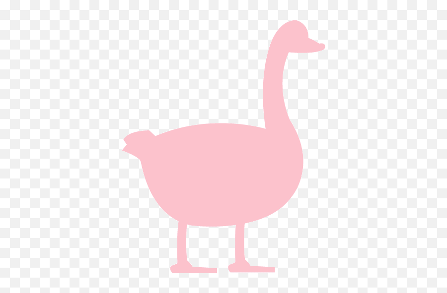 Pink Duck 2 Icon - Pink Goose Icon Transparent Emoji,Duck Emoticon Text