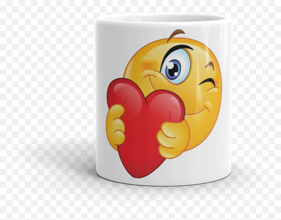 Heart - Mug U2013 Emoji Transparent Heart Smiley Face,Coffee Cup Emoji