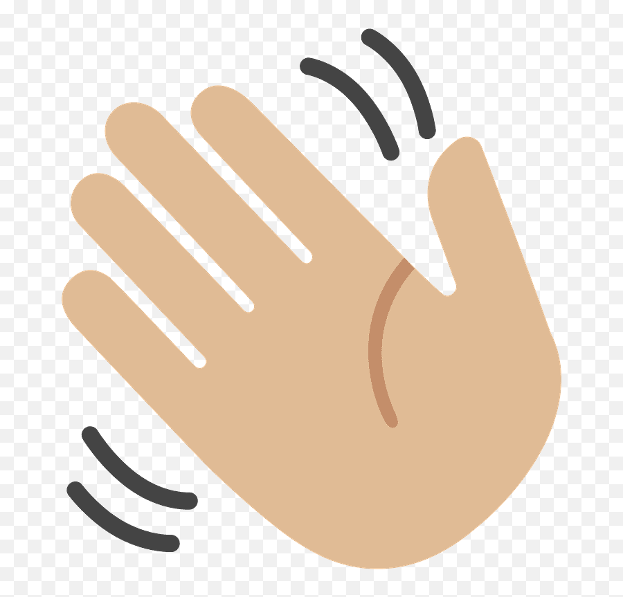 Medium - Disegno Di Mano Che Saluta Emoji,Shaking Finger Emoji