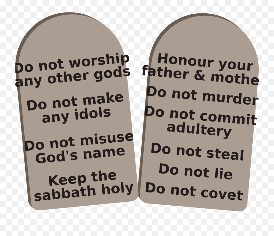 Moses Clipart 10 Commandment Moses 10 - Exodus Ten Commandments Clipart Emoji,Moses Emoji