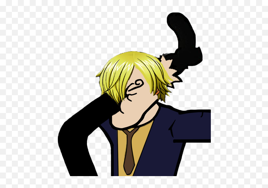 Sanji Facepalm Style Facepalm Know Your Meme - Anime Facepalm Emoji,Faceplam Emoticon