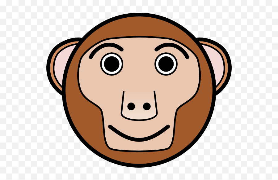 Monkey Face Clipart - 67 Cliparts Monkey Head Png Emoji,Big Cute Monkey Face Emoji