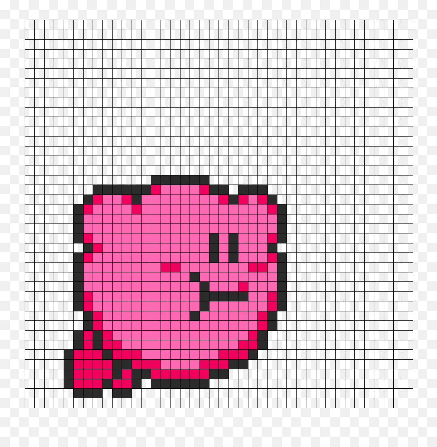 Kirby Bead Patterns - Pixel Art Emoji,Kirby Script Emoticon