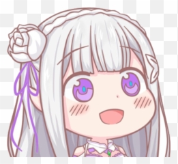 Emilia Emojis For Discord Slack - Emilia Emoji Discord,Bisexual Smiling Emojis