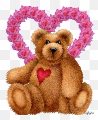 Teddybears Glitter Gifs - Glitter Bear Animated Gif Emoji,Emoticon For V30