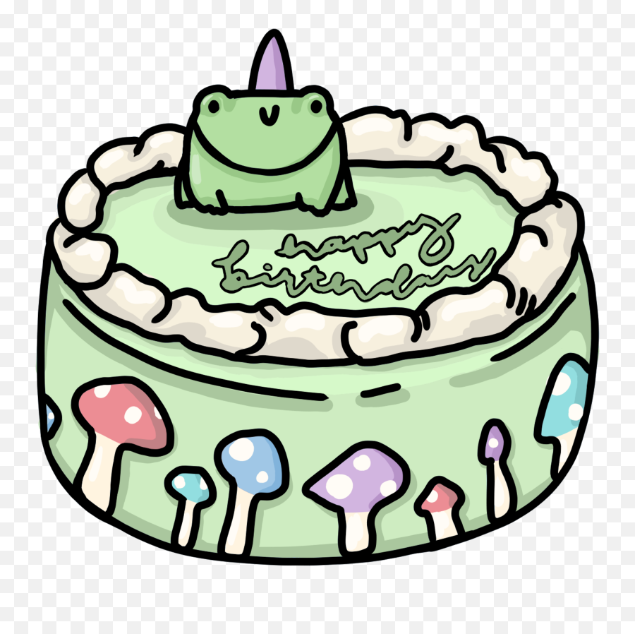 Frog Cakes Cute Birthday Cakes Cute Cakes - Frog Cake Aesthetic Emoji,3 Inch By 3 Inch Emojis Cake Decoration