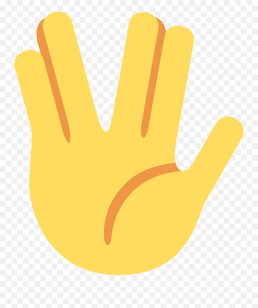 Vulcan Salute Emoji - Emoji Vulcan Salute,Spock Emoji Png
