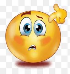 Confused Emoji Stickers For Whatsapp - Happy,Perplexed Emoji