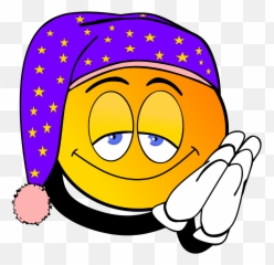 Sleep Smiley Tired - Good Night Funny Cartoon Emoji,Tired Emoji