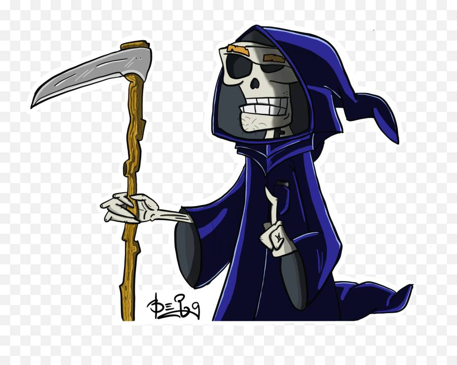 Maggie The Grim Reaper World Of Gondoms Emoji,Grim Reaper Emoticon Facebook