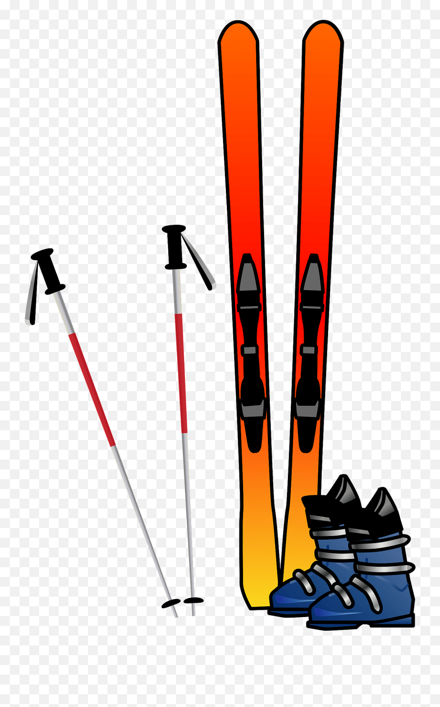 Skiing Equipment Clipart Free Download Transparent Png - Transparent Skis Clipart Emoji,Sports Equipment Emojis Without Background