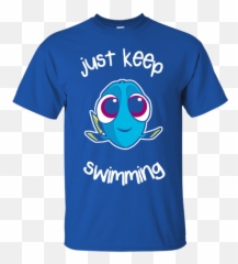 Finding Dory Swimming Shirts Just Keep - Short Sleeve Emoji,Dory Finding Nemo Emoticon