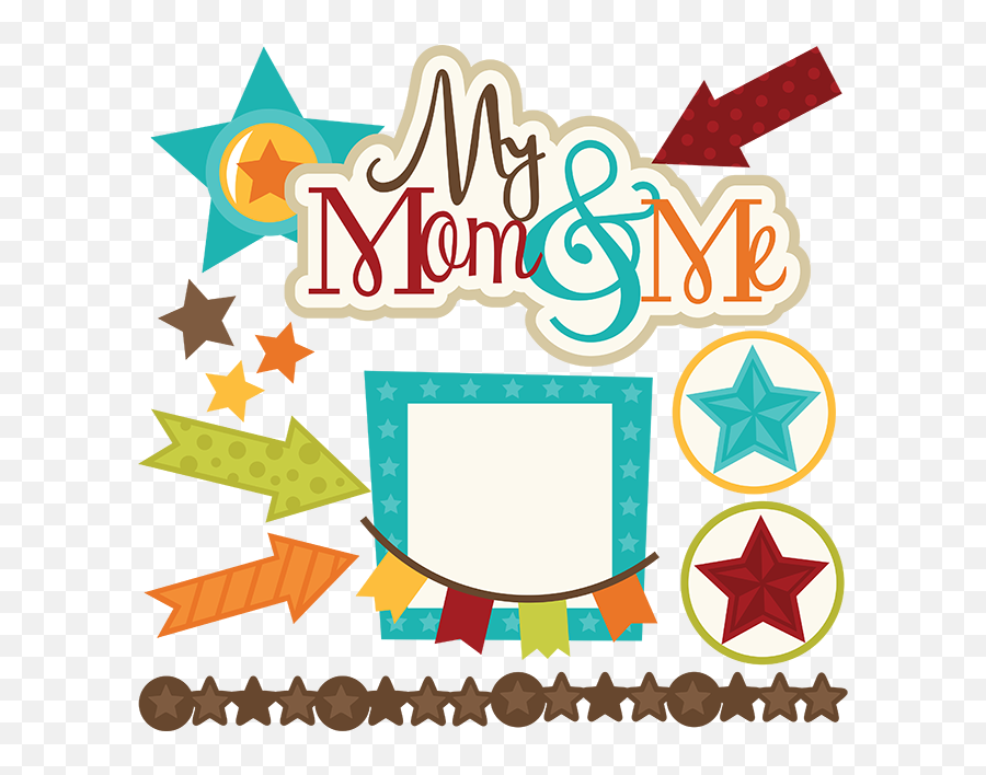 My Mom Me Svg Files For Scrapbooking - Mom Scrapbook Clipart Emoji,Miss My Mom Emoticon