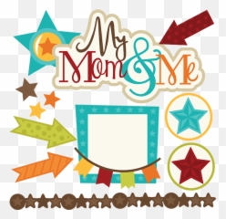 My Mom Me Svg Files For Scrapbooking - Mom Scrapbook Clipart Emoji,Miss My Mom Emoticon