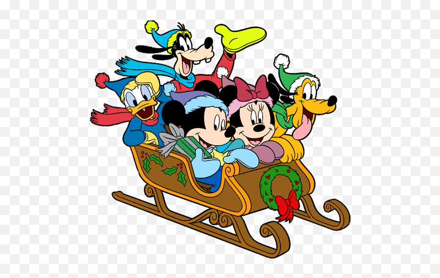Disney Christmas Clip Art - Clipartsco Christmas Clipart Mickey Mouse Emoji,Anaheim Ducks Emoticons Download