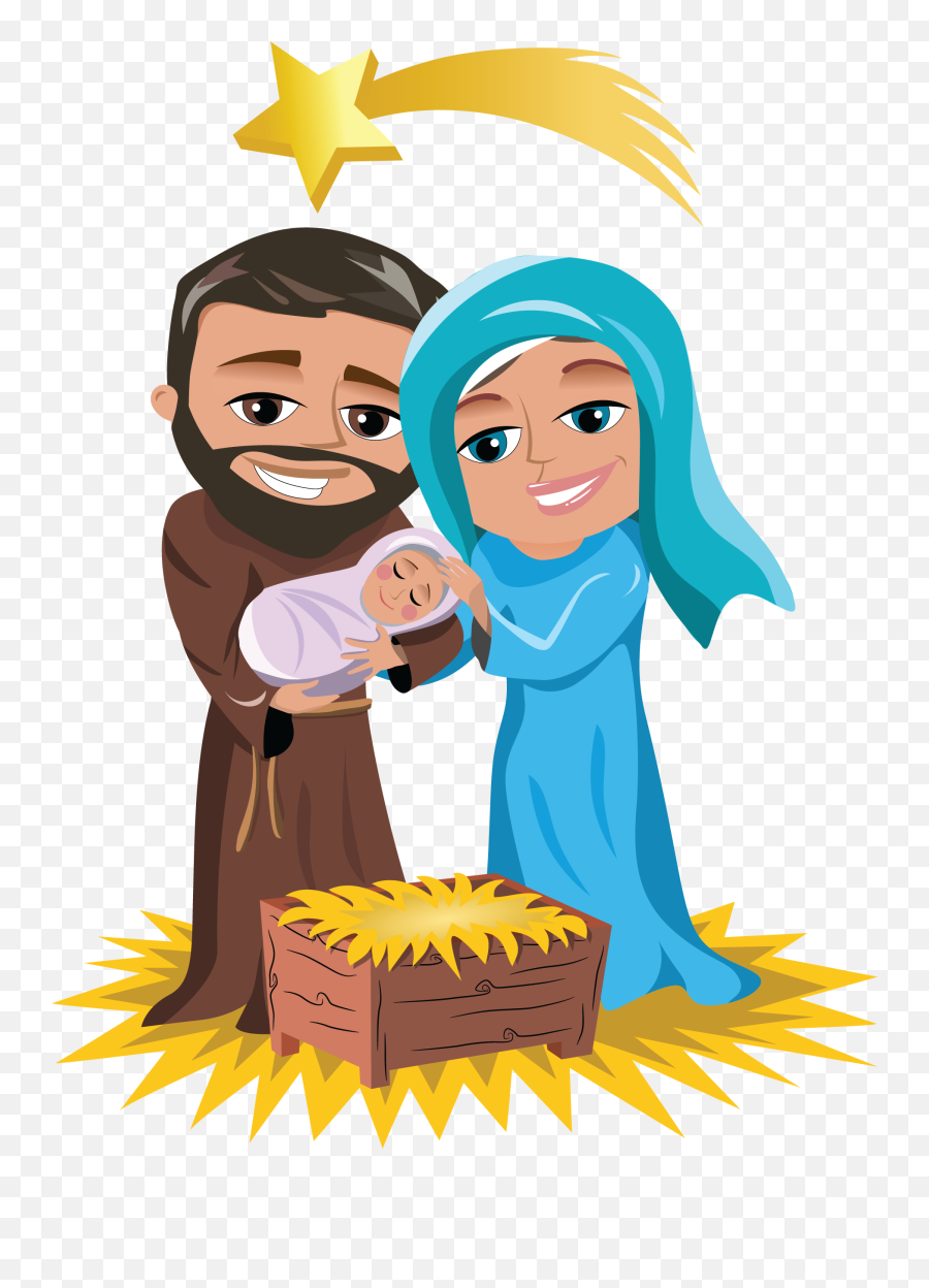 Emotions Clipart Teacher Workshop - Joseph Mary And Baby Jesus Png Emoji,Emotions Christmas