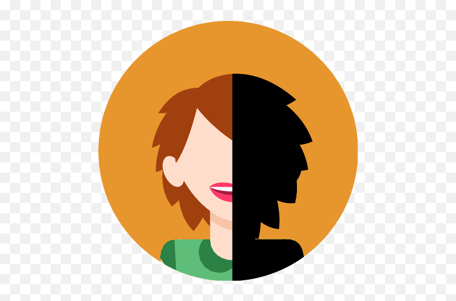 Female With Long Hair And Side Bangs Vector Svg Icon - Png Hair Design Emoji,Rabb.ie Emojis