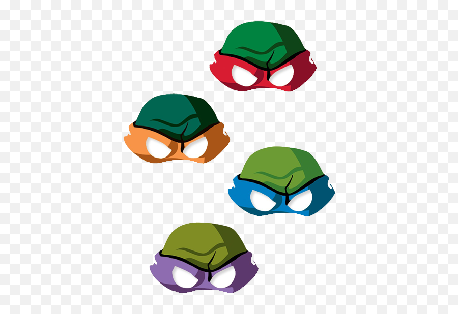 Ninja Turtles Mask - Vintage Mutant Ninja Turtles Mask Emoji,Ninja Turtles In Emojis