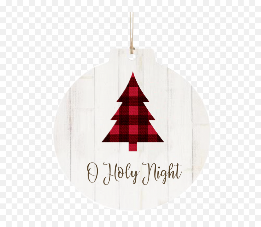 Buffalo Plaid Tree Ornament - Christmas Day Emoji,Adding Christmas Tree Emoticon Facebook