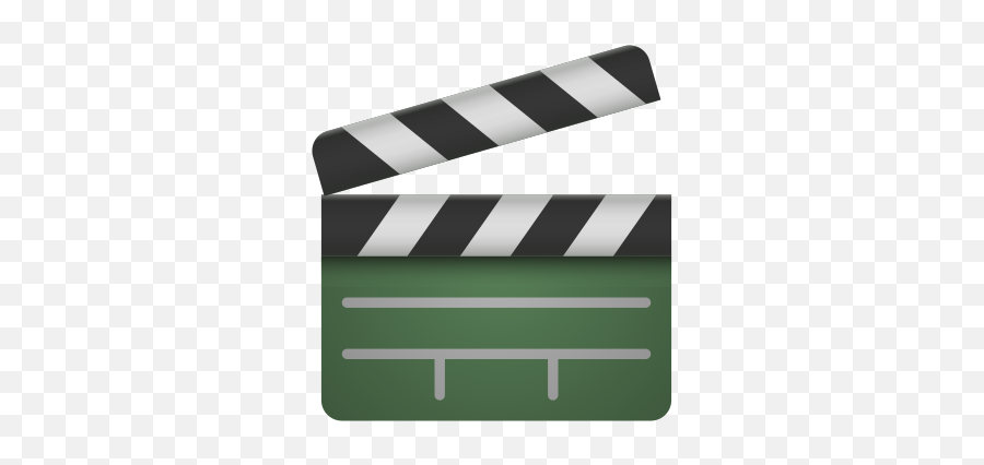 Clapper Board - Horizontal Emoji,Clapperboard Emoji