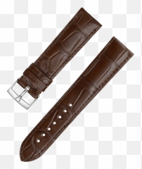 Watch Straps Brown Alligator Leather Strap With Pin Buckle Emoji,Facebook Emoticons, Alligator