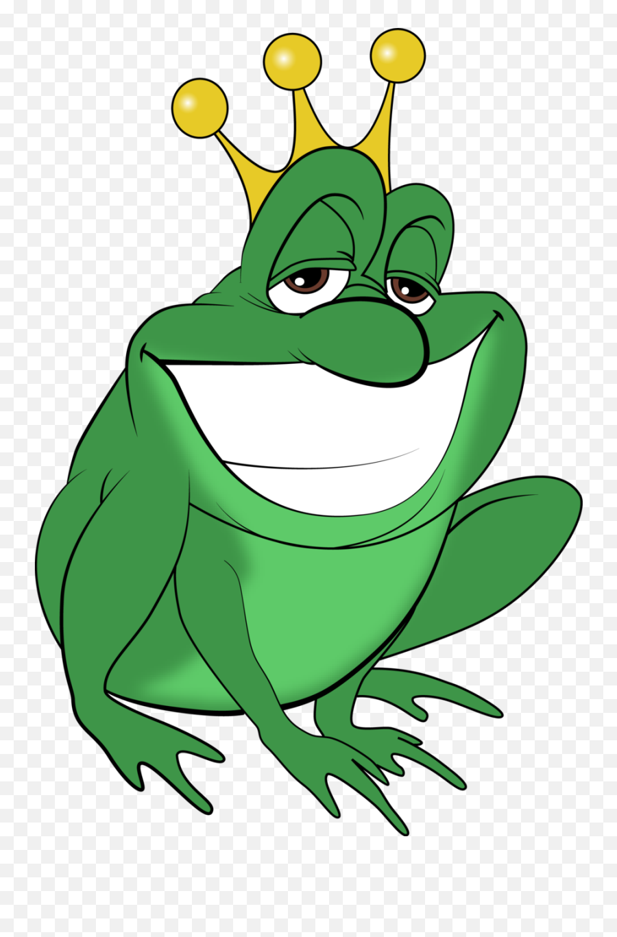 Drawing Of A Green Frog With A Crown Free Image Download Emoji,With A Crown Emotion