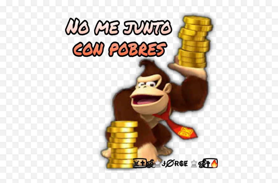 Frases Donkey Kong Stickers For Whatsapp Emoji,Donkey Jackass Emoji Facebook