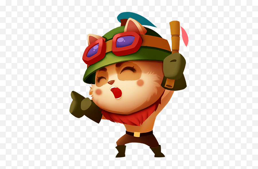 Sticker Teemo - Fictional Character Emoji,Teemo Emoji