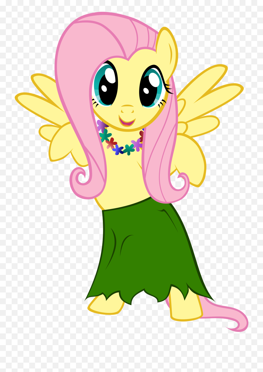 Hula Shy - Fluttershy Hula Emoji,Hula Dancer Emoji