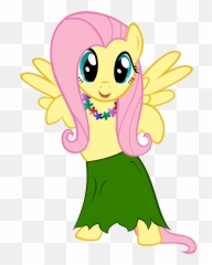Hula Shy - Fluttershy Hula Emoji,Hula Dancer Emoji