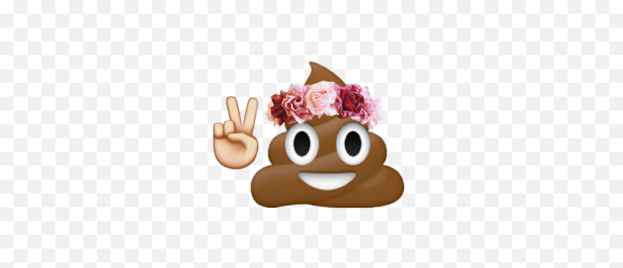Monkey Emoji With Flower Crown Png Picture 2230338 Monkey - Emoji Poop With Flower Crown,Monkey Emoji