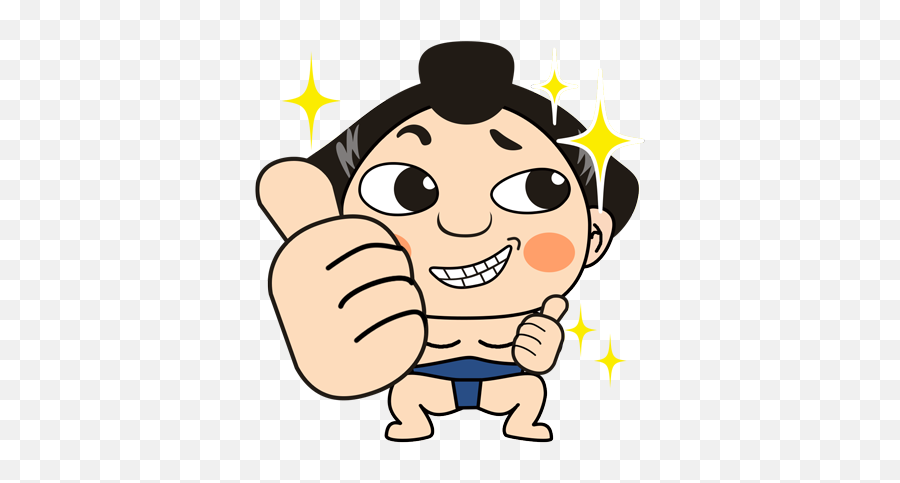 Sumo Wrestler Stickers - Happy Emoji,Wrestler Emoji