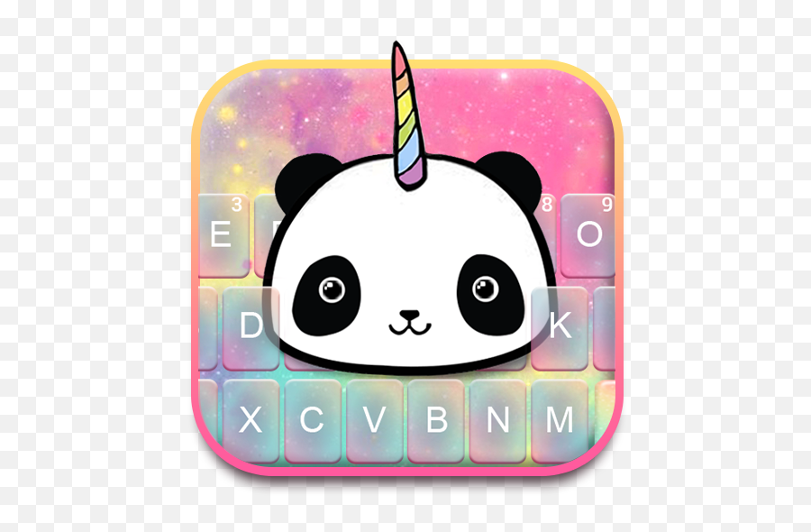 Lovely Unicorn Pandicorn Keyboard Theme - Girly Emoji,How To Make A Unicorn Emoji
