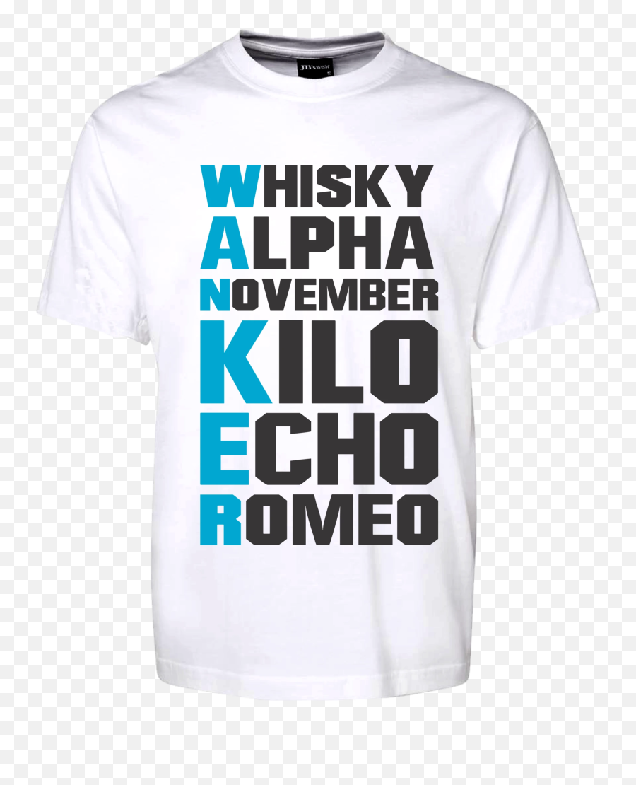 Whisky Alpha Wanker Phonetic Alphabet Rude Tee Acronym T - Short Sleeve Emoji,Emoji Acronym