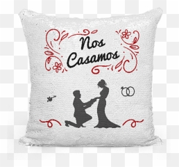 Cojín De Boda Nos Casamos Con Nombres Y Fecha - Ar Regalos Decorative Emoji,Como Hacer Cojines De Emojis