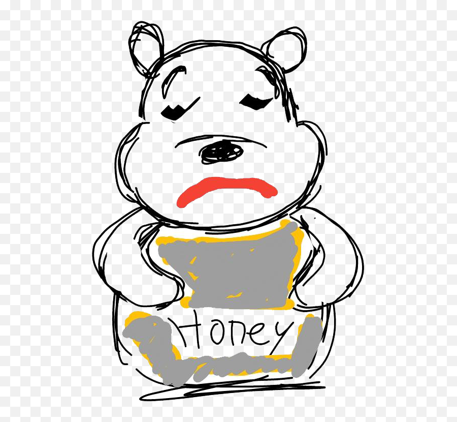 Winnie The Pooh Emoji - In A Grey Mood Emoji Pooh Winnie Dot,Light Bulb Emoji