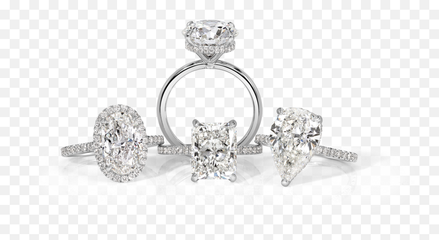 Diamond Engagement Rings - Solid Emoji,Man Engagement Ring Woman Emoji