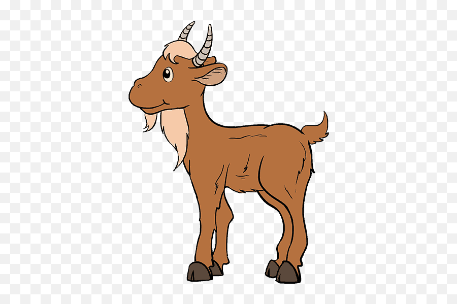 Clipart Goat Easy Draw Clipart Goat Easy Draw Transparent - Transparent Background Goat Clipart Emoji,Simple Step By Step Drawing Emojis