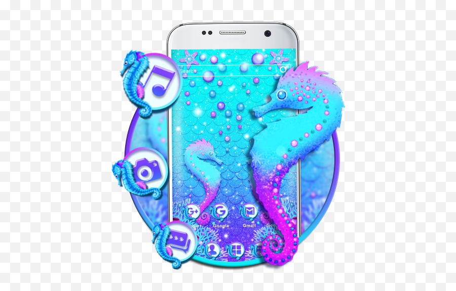 Sea Horse Fish Launcher Theme Live Hd Wallpapers - Apps En Smartphone Emoji,4k Peach Emoji