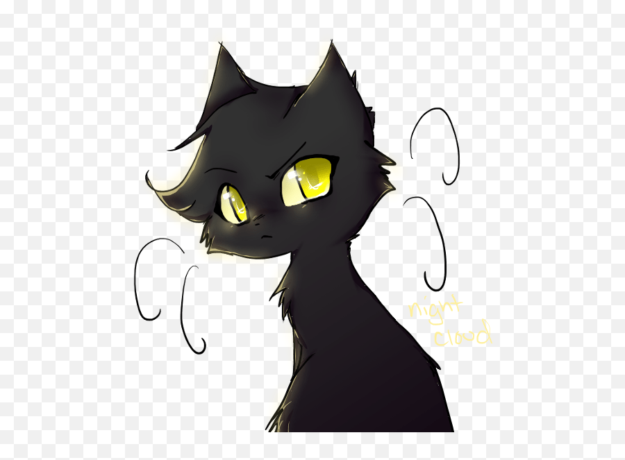 Warrior Cats That Match With Songs - Black Cat Cartoon Warriors Emoji,Emotions As Warriors Drawings