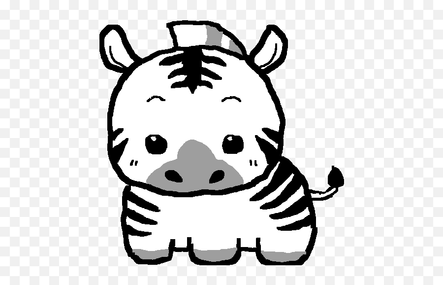 Kool Kids Klub - Simple Cute Cartoon Zebra Emoji,Derp Kawaii Emoticon