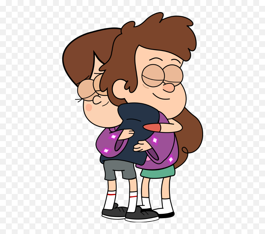 Mabel And Dipper Hug Clipart - Full Size Clipart 1445586 Transparent Happy Friendship Day Png Emoji,Character Emojis Hug