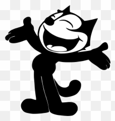 Felix The Cat - Felix The Cat Emoji,Old Disney Early 2000s Afternoon Host Emoticon Characters