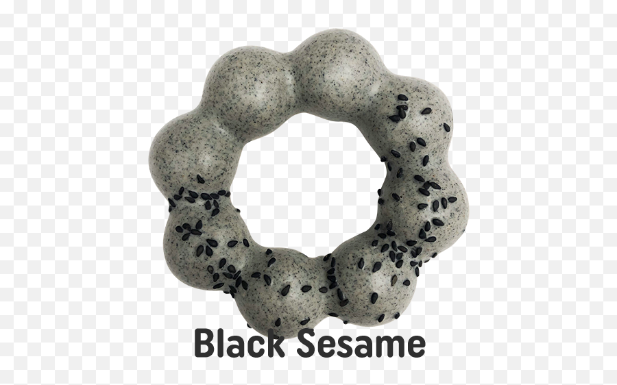 Chewy Puff Mochi Donuts - Black Sesame Mochi Donut Emoji,Facebook Emoticons Donuts