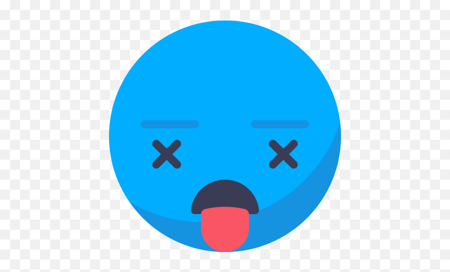 Emo Emoticon Tired Free Icon Of Smileys For Fun Icons - Blue Kill Icon Png Emoji,Tired Emoji