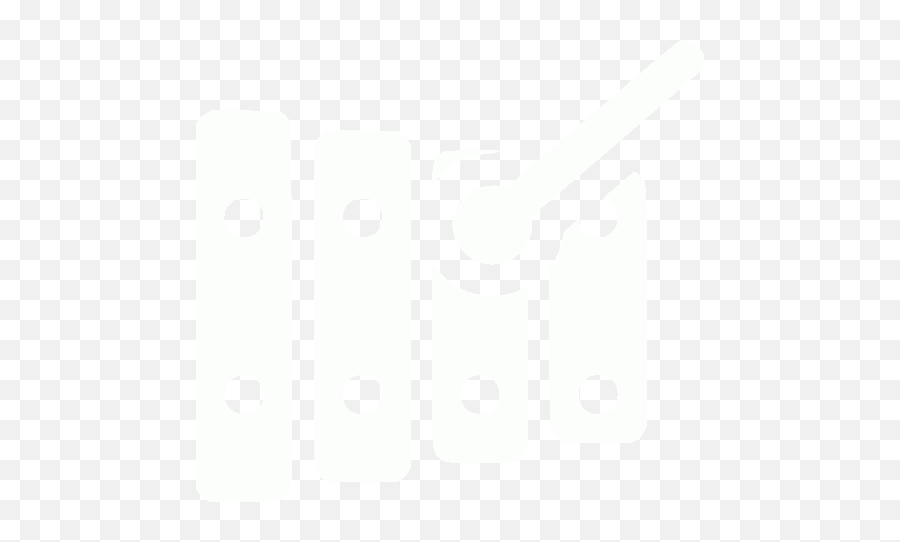White Xylophone Icon - Solid Emoji,Xylophone Emoticon