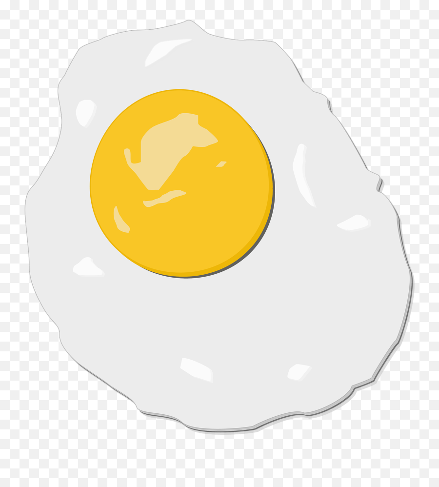 Egg Fried Illustration Cartoon Png - Ovo Frito Desenho Png Emoji,Broken Egg Yolk Japanese Emoticon