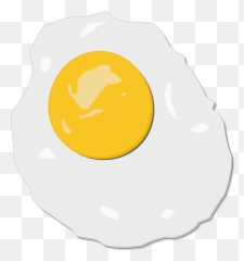 Egg Fried Illustration Cartoon Png - Ovo Frito Desenho Png Emoji,Broken Egg Yolk Japanese Emoticon