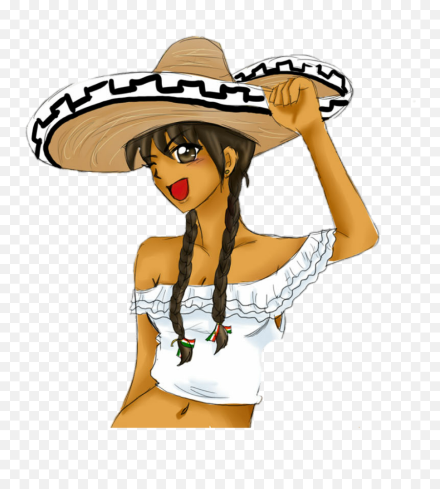 The Most Edited Mexicana Picsart - Costume Hat Emoji,Emoticon Con Sombrero