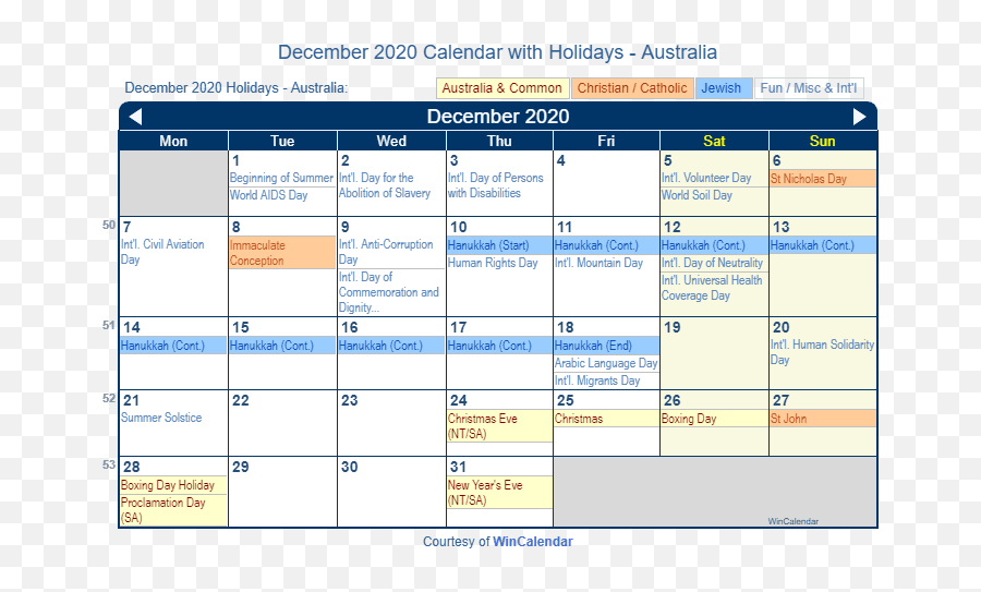 December 2020 Calendar With Holidays - December 2020 Calendar Events Emoji,Holiday Emoji Christmas Hanukkah